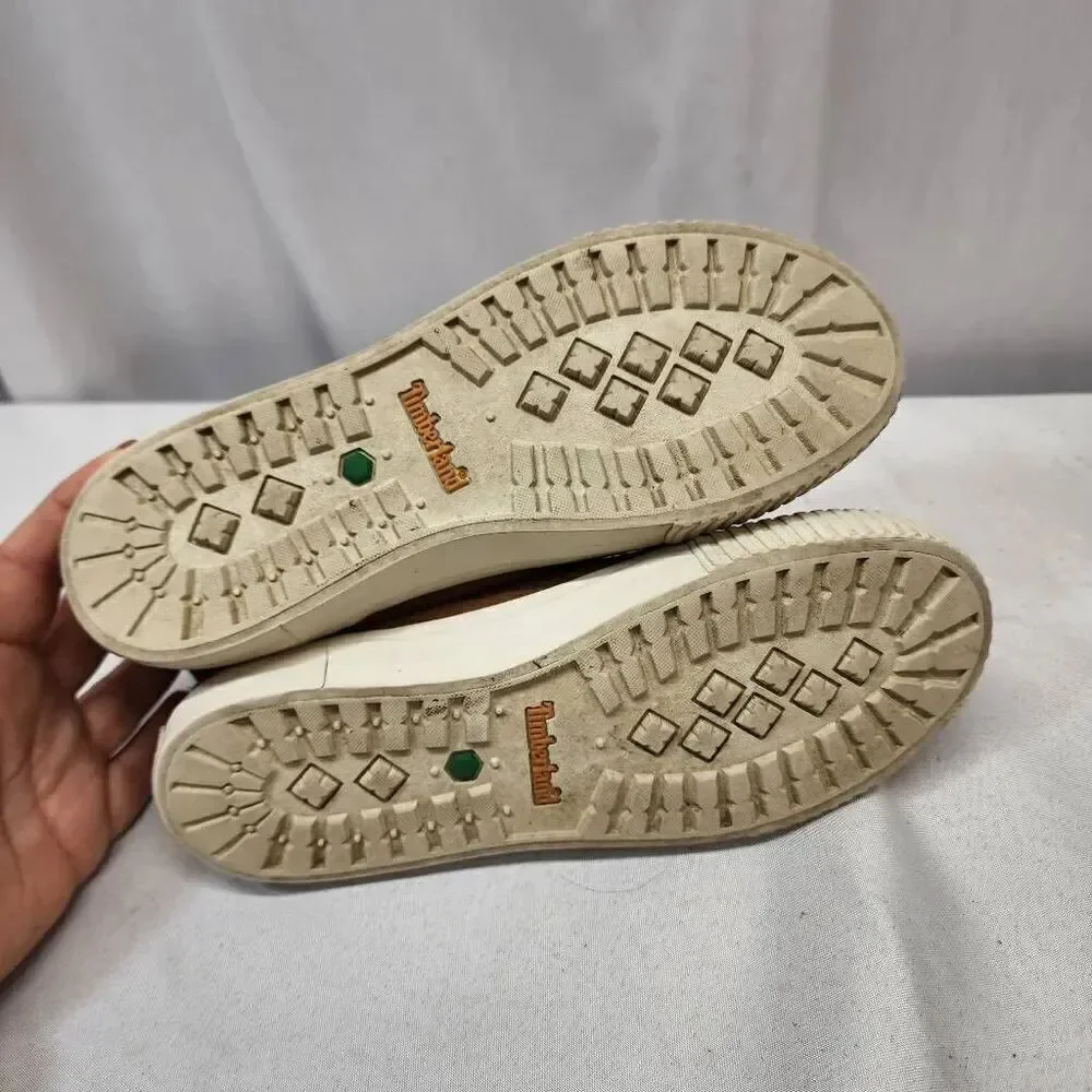 Timberland Skyla Bay Slip-On Faux Fur Lined - Women's Size 7 Cognac Sneakers Sho